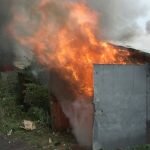 пожар в гараже